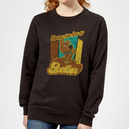 Scooby Doo Born To Be A Baller Women's Sweatshirt - Black - M - Black