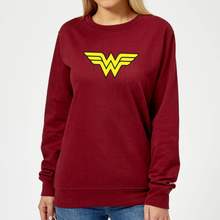Justice League Wonder Woman Logo Women's Sweatshirt - Burgundy - S