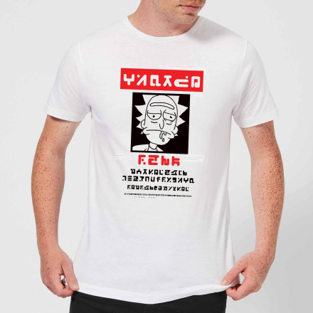 Rick and Morty Wanted Rick Men's T-Shirt - White - XL