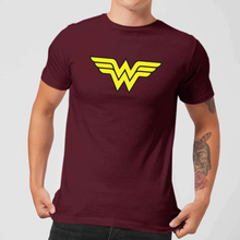 Justice League Wonder Woman Logo Men's T-Shirt - Burgundy - M