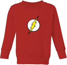 Justice League Flash Logo Kids' Sweatshirt - Red - 9-10 Years - Red