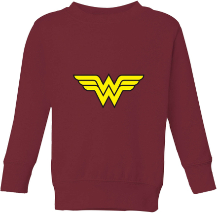 Justice League Wonder Woman Logo Kids' Sweatshirt - Burgundy - 11-12 Years - Burgundy