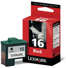 Cartouche dencre Noir, N° 16, 16 ml LEXMARK