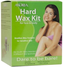 Andrea Brazilian Hard Wax Kit for Face & Body