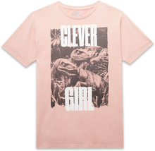 Jurassic Park Clever Girl Unisex T-Shirt - Pink Acid Wash - S - Pink Acid Wash
