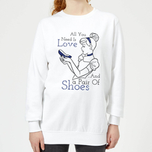 Disney Princess Cinderella All You Need Is Love Women's Sweatshirt - White - S