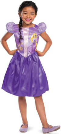 Lisensiert Rapunzel Kostyme til Barn - 7-8 ÅR
