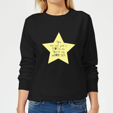 You Are Not Just A Star To Me Yellow Star Women's Sweatshirt - Black - 5XL - Black