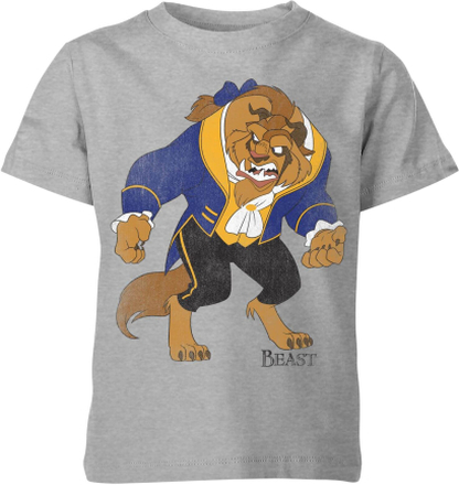 Disney Beauty And The Beast Classic Kids' T-Shirt - Grey - 11-12 Years