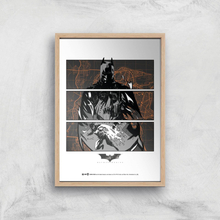 Batman Begins Poster Giclee Art Print - A4 - Wooden Frame