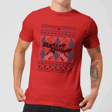 Harley Quinn Men's Christmas T-Shirt - Red - S