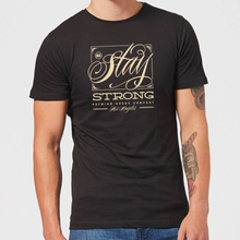 Stay Strong Deming Men's T-Shirt - Black - XS - Black
