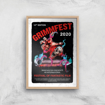 Grimmfest 2020 Tour Giclee Art Print - A2 - Wooden Frame