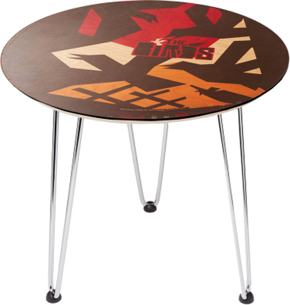 Decorsome x Hitchcock The Birds Geometric Birds Wooden Side Table - Silver