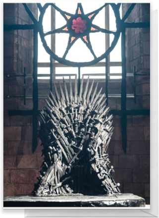Game of Thrones Iron Throne Greetings Card - Large Card