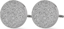 Dottie Studs Glittering Steel Accessories Kids Jewellery Earrings Studs Sølv Edblad*Betinget Tilbud