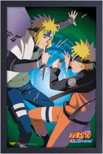 Naruto Minato Fight Framed Art Print