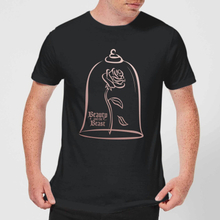 Disney Beauty And The Beast Rose Gold Men's T-Shirt - Black - S