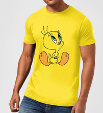 Looney Tunes Tweety Sitting Men's T-Shirt - Yellow - S