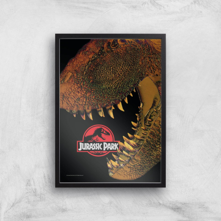Jurassic Park Giclee Art Print - A3 - Black Frame