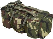 3-i-1 duffeltaske i militærstil 90 l camouflage