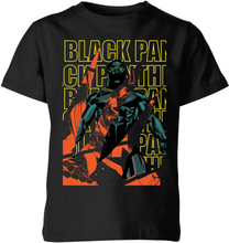 Marvel Avengers Black Panther Collage Kids' T-Shirt - Black - 3-4 Years