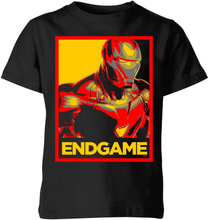 Avengers Endgame Iron Man Poster Kids' T-Shirt - Black - 3-4 Years