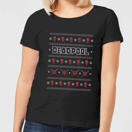 Marvel Deadpool Women's Christmas T-Shirt - Black - M - Black