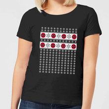 Marvel Deadpool Snowflakes Women's Christmas T-Shirt - Black - S - Black