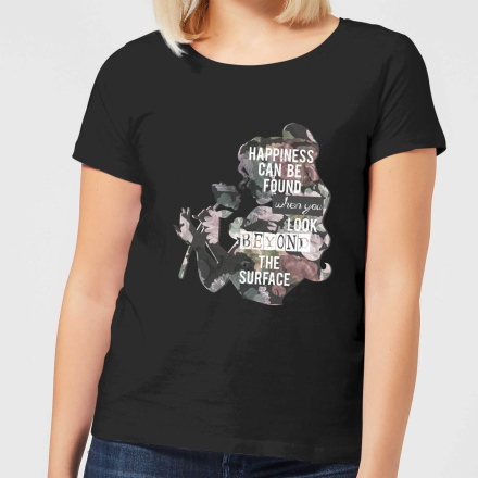 Disney Beauty And The Beast Happiness Women's T-Shirt - Black - S