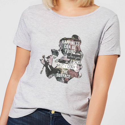 Disney Beauty And The Beast Happiness Women's T-Shirt - Grey - 5XL