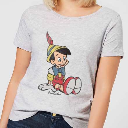 Disney Pinocchio Classic Women's T-Shirt - Grey - M