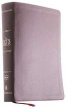 The NKJV, Open Bible, Brown Leathersoft, Red Letter, Comfort Print (Thumb Indexed)
