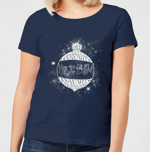 Harry Potter Yule Ball Baubel Women's Christmas T-Shirt - Navy - S