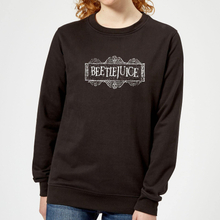 Beetlejuice White Logo Women's Sweatshirt - Black - 5XL - Black