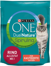 Purina ONE Dual Nature Sterilized Rind mit Spirulina - 1,4 kg