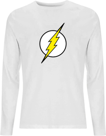 DC Justice League Core Flash Logo Unisex Long Sleeve T-Shirt - White - XL - White