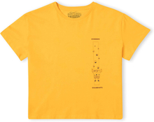 Spongebob Squarepants Fragmented Spongebob Women's Cropped T-Shirt - Mustard - S - Mustard