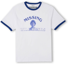 Stranger Things Will Byers' Search Party Unisex Ringer T-Shirt - White / Blue - S - White / Blue