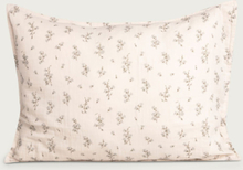Muslin Pillowcase 50X60 Home Textiles Bedtextiles Pillow Cases Creme Garbo&Friends*Betinget Tilbud