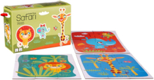 Little Bright S - 3 Puslespil - Safari Toys Puzzles And Games Puzzles Multi/patterned Barbo Toys
