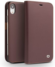 QIALINO Classic Gen II Top Layer Cowhide Leather Wallet Phone Case for iPhone XR