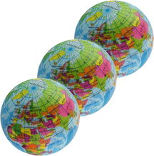 5x Wereldbol/aarde/globe antistress balletje 7 cm