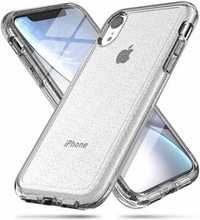 Glittery Powder PC TPU Hybrid Back Case for iPhone XR