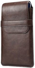 Mens Waist Bag Leather Phone Pouch Mobile Phone Case Bag, Fit for 6.4-7.21 Inches Smart Phones