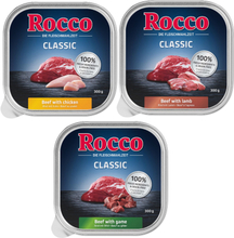 Rocco Probiermix 9 x 300 g - Classic 2: Rind/Lamm, Rind/Huhn, Rind/Wild