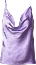 "Satina Lumen Top Tops Blouses Sleeveless Purple Bzr"