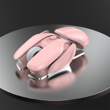 HXSJ T37 Wireless Mouse 2.4G Wireless Mouse Mute Mouse 3 Adjustable DPI Built-in 500mAh Rechargeable Battery Pink