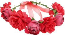 Blomsterkrans med Röda Rosor - One size