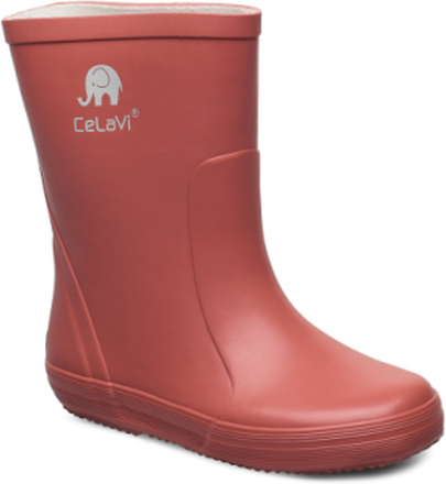 Basic Wellies -Solid Shoes Rubberboots High Rubberboots Unlined Rubberboots Rød CeLaVi*Betinget Tilbud